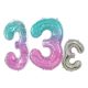 Space 3 Space number foil balloon 78 cm