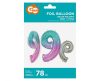 Space size 9 Space number foil balloon 78 cm