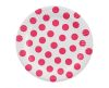 Polka dots Magenta Polka Dots paper plate 6 pcs 18 cm