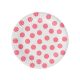 Polka dots Pink Polka Dots paper plate 6 pcs 18 cm