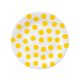 Polka dot Yellow Polka Dot paper plate 6 pcs 18 cm
