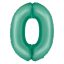 Number Mint Mat Mint Number 0 Foil Balloon 76 cm
