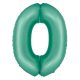 Number Mint Mat Mint Number 0 Foil Balloon 76 cm