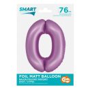 Number Lavender Mat Lavender Number 0 Foil Balloon 76 cm