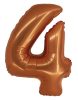 Copper 4 Copper number foil balloon 76 cm