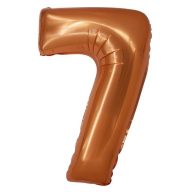 Number Copper Copper number 7 foil balloon 76 cm