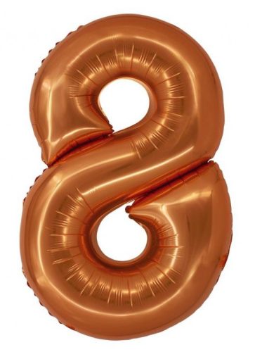 Copper 8 Copper number foil balloon 76 cm