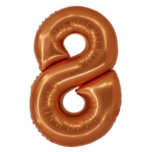 Number Copper Copper Number 8 Foil Balloon 76 cm