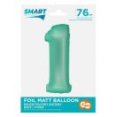 Number Mint Mat Mint Number 1 Foil Balloon 76 cm
