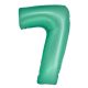 Number Mint Mat Mint number 7 foil balloon 76 cm