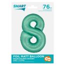 Number Mint Mat Mint 8 Number Foil Balloon 76 cm