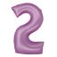 Number Lavender Mat Lavender Number 2 Foil Balloon 76 cm