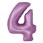 Number Lavender Mat Lavender Number 4 Foil Balloon 76 cm