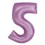 Number Lavender Mat Lavender Number 5 Foil Balloon 76 cm