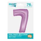 Number Lavender Mat Lavender Number 7 Foil Balloon 76 cm