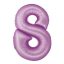 Number Lavender Mat Lavender Number 8 Foil Balloon 76 cm