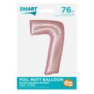 Number Light Pink Mat Pink number 7 foil balloon 76 cm