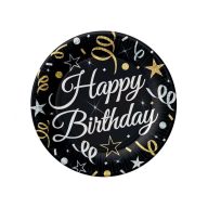   Happy Birthday B&C Happy Birthday paper plate, set of 6, 18 cm