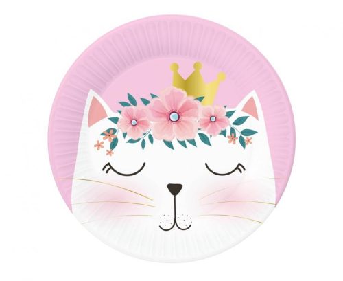 Cat Sleepy paper plate 6 pcs 18 cm