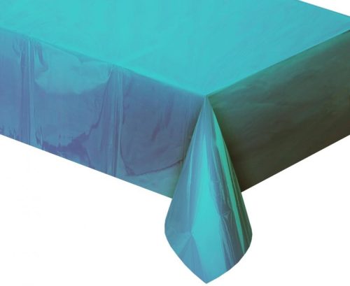 Colour Metallic Blue Foil Tablecloth 137x183 cm