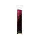 Colour Ombre Red-Black Cake Candle, Candle Set 5 pcs