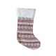 Snow Flakes, Christmas Fireplace Stocking, Boot 55,5 cm