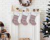 Snow Flakes, Christmas Fireplace Stocking, Boot 55,5 cm