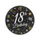 Happy Birthday 18 B&C paper plate 6 pcs 18 cm