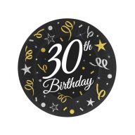 Happy Birthday B&C Happy Birthday 30 Paper Plate 6 pcs 18 cm