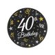 Happy Birthday B&C Happy Birthday 40 Paper Plates 6 pcs 18 cm