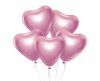 Heart Platinum Light Pink air-balloon, balloon 6 pieces 12 inch (30 cm)