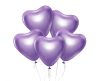 Heart Platinum Light Purple air-balloon, balloon 6 pieces 12 inch (30 cm)