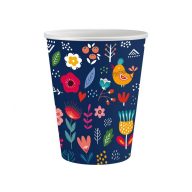 Spring Have Fun Dark paper cup 6 pcs 250 ml