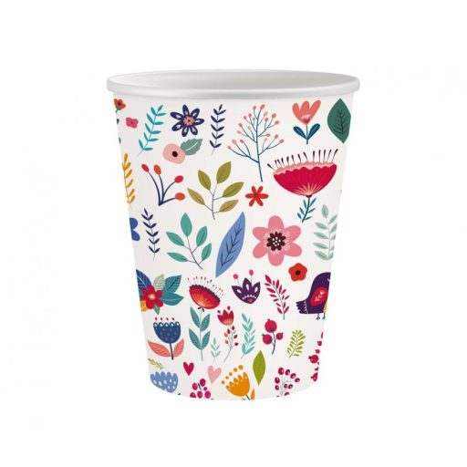 Spring Have Fun Light paper cup 6 pcs 250 ml