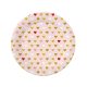Love XOXO Pink paper plate 6 pcs 18 cm