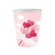 Love Love Is In The Air Pink paper cup 6 pcs 250 ml