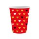 XOXO Red Paper Cup (6 pieces) 250 ml