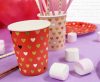 XOXO Red Paper Cup (6 pieces) 250 ml