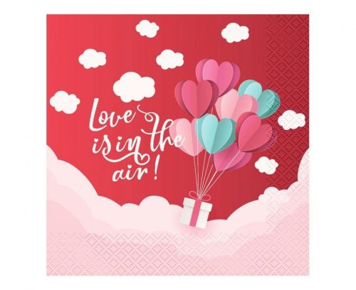 Love Love Is In The Air Red napkin 20 pieces 33x33 cm