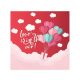 Love Love Is In The Air Red napkin 20 pieces 33x33 cm