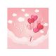 Love Love Is In The Air Pink napkin 20 pcs 33x33 cm