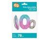 Space number 0 foil balloon 78 cm