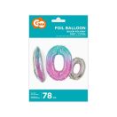 Number Space, Space 0 foil balloon 78 cm