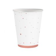 Colour Rose Gold Celebrate Pink paper cup, 6 pcs, 250 ml