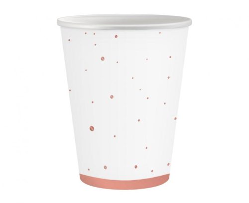 Rose Gold Celebrate Paper Cup (6 pieces) 250 ml
