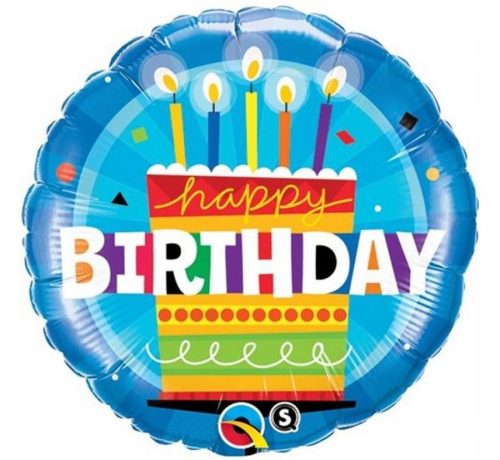 Happy Birthday Cake foil balloon 46 cm