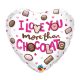 Love Chocolate foil balloon 46 cm