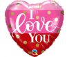 I Love You Dots foil balloon 46 cm