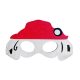 Animals Dog Brigade Firefighter Dog felt mask 20 cm