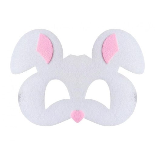 Animals Rabbit, Felt Mask 18.5 cm
